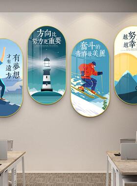 企业文化办公室装饰画公司文化墙团队励志标语会议室走廊墙面挂画