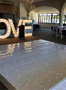 婚礼亚克力白色地板 Star light LED Dance Floor星空舞池板