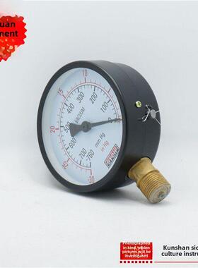 上海天川仪表厂 真空压力表 -760mmHg -30inHg YZ-100 负压表