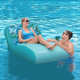 跨镜热卖 充气浮圈靠背躺椅单人充气浮床水床浮排浮圈