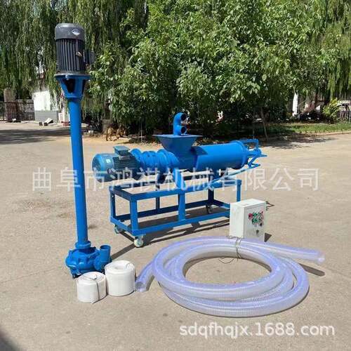 动物粪便分离机水冲粪粪便固液脱水分离机斜筛猪粪固液分离机平凉