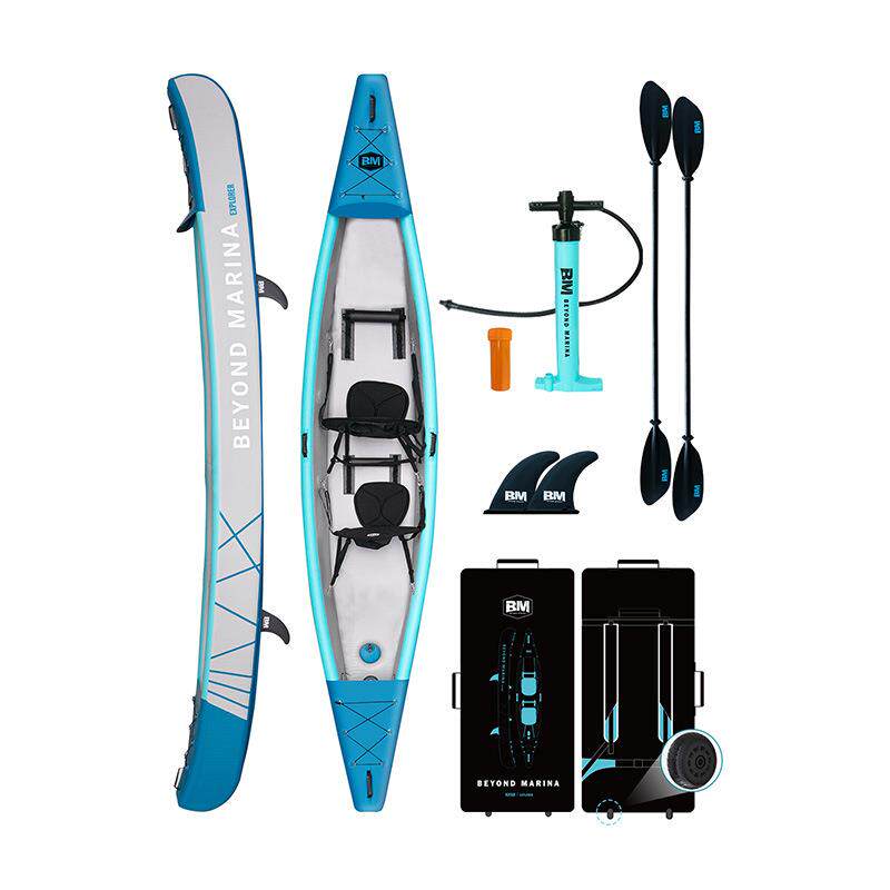 拉丝充氣獨木舟三人独木舟雙人双人折叠皮划艇三人单双人厂家