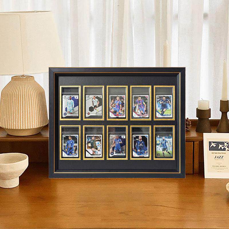 评级卡球星卡卡砖装裱框收纳盒足球篮球游戏卡砖挂墙展示收藏相框