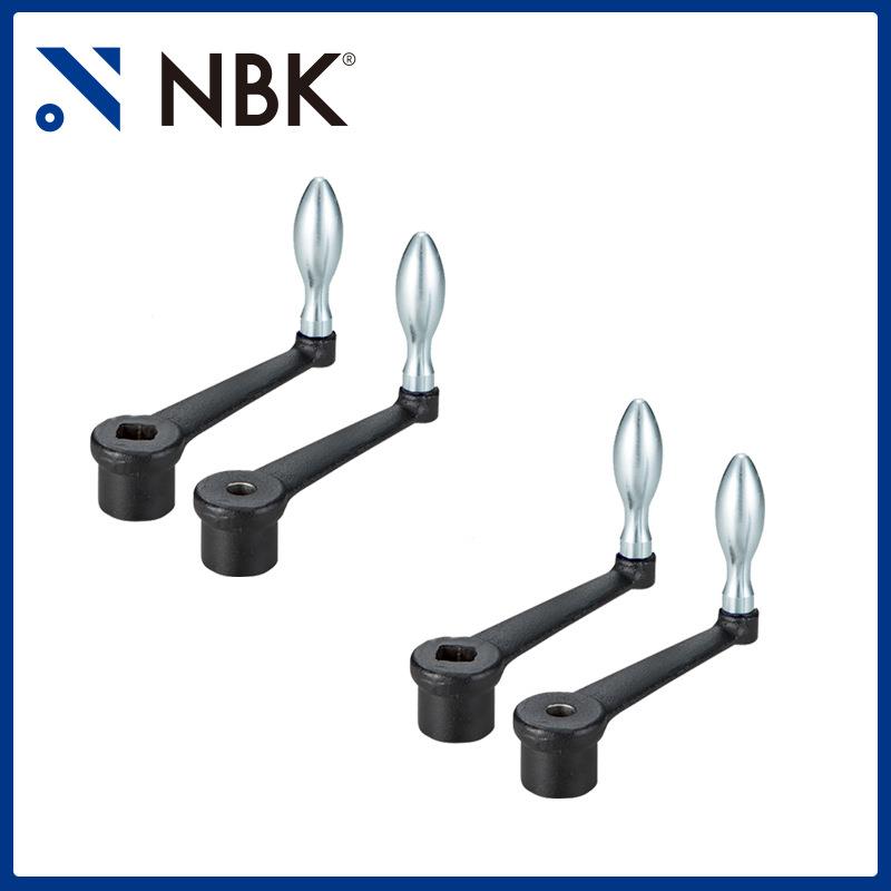 NBK HNSU-F 直型曲柄把手手轮亚光黑 机床附件机械零配件厂家直供图片