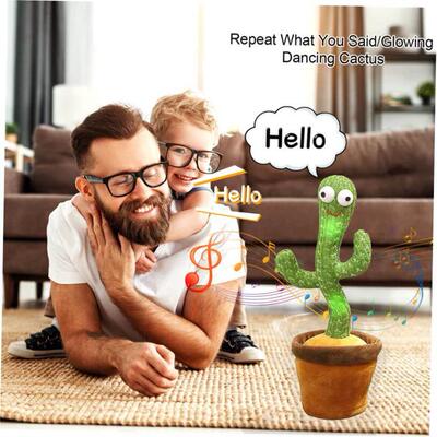 Lovely Dancing Cactus Doll Talking Toy Electron Plush Toy Sp