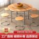 加厚圆桌面板不锈钢简约酒店家用大圆桌子实木10人15饭桌圆形餐桌