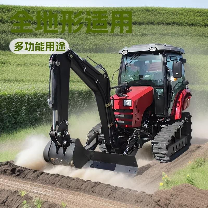厂家供应多功能柴油农用全地形履带拖拉机打田机耕地机