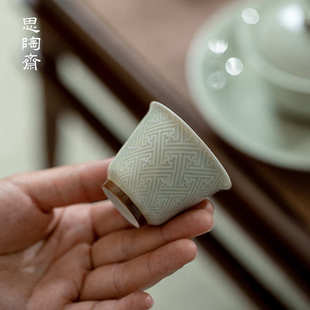 密合釉陶瓷茶具品茗杯家用主人杯单杯功夫茶具小茶杯泡茶杯子批发
