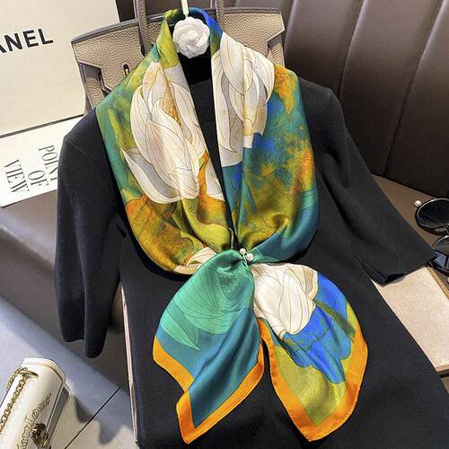 Silk scarf women