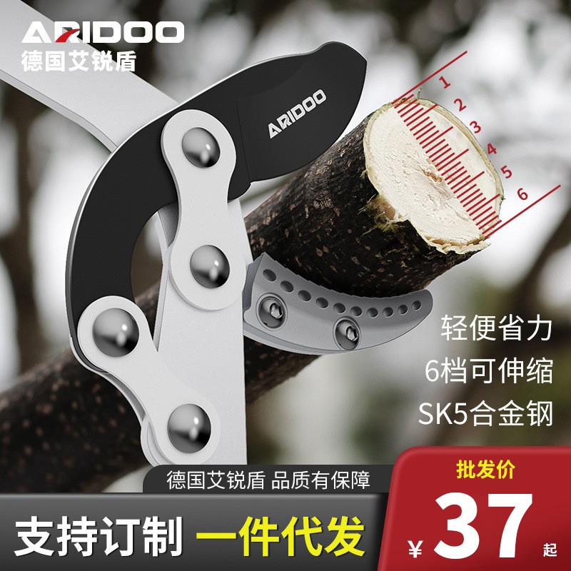 德国艾锐盾粗枝剪大力剪园艺果树剪刀高枝剪园林省力修剪树枝剪枝
