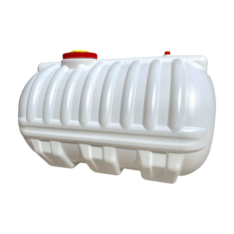 厂家直供塑料容器储水桶1.5吨白色卧式圆桶带盖pe大容量车载水箱