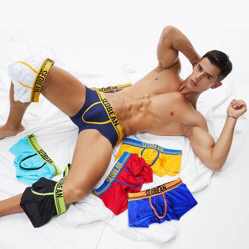 Men's underwear nylon ice silk men's underwear candy color