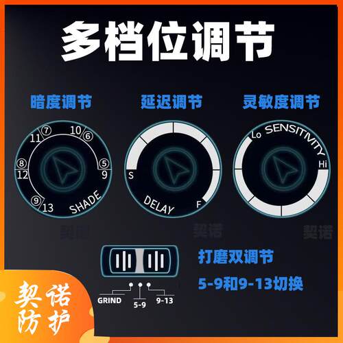 大屏太阳能自动变光面罩焊工氩弧焊电焊专用头戴式真彩变光面罩