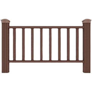 塑木护栏户外共挤木塑景区园林栈道厂围栏栈道地板生态木扶手栏杆