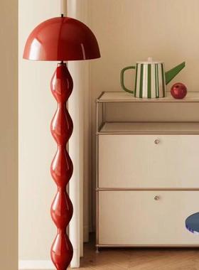 法式艺奶风蘑菇油落高地灯客厅沙QGD发旁颜值术装饰摆件黑色落地