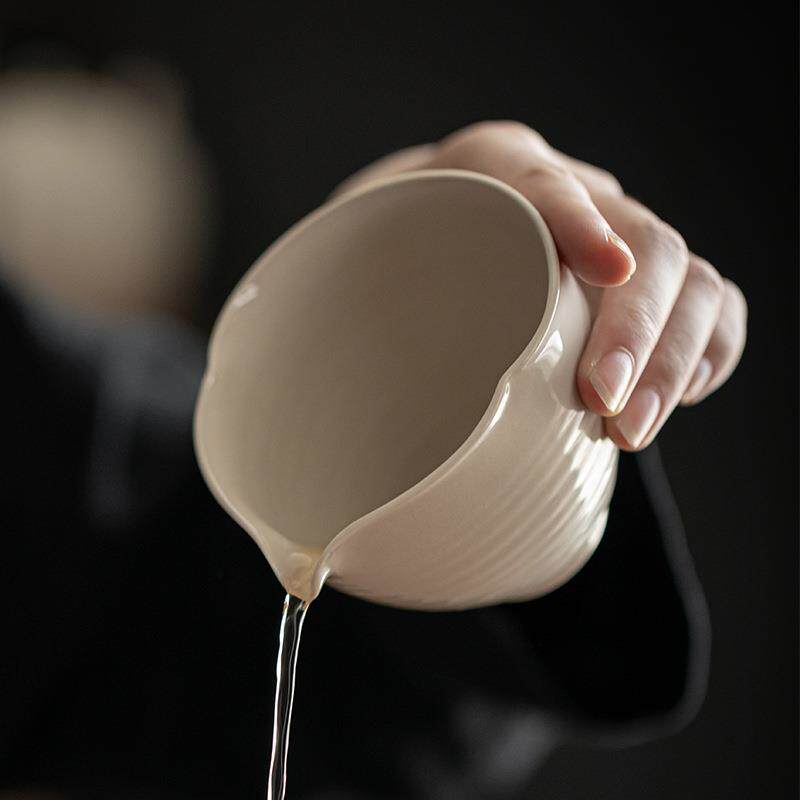 弥言DOD草木灰公釉道杯瓷茶海分茶陶器功夫茶具茶匀杯分茶器道配