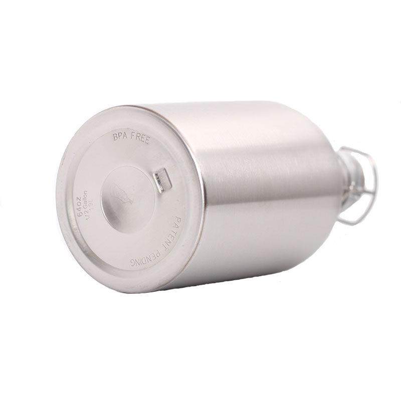 Premium 2L Stainless Steel Bottle Homebrew Beer Growler Secu