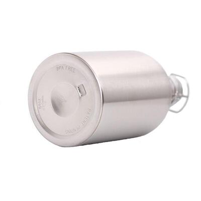 Premium 2L Stainless Steel Bottle Homebrew Beer Growler Secu