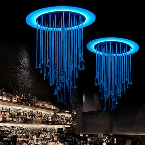 流苏酒吧氛围灯清吧夜雨网红七彩音乐吧烧烤吧火锅店顶部装饰灯具