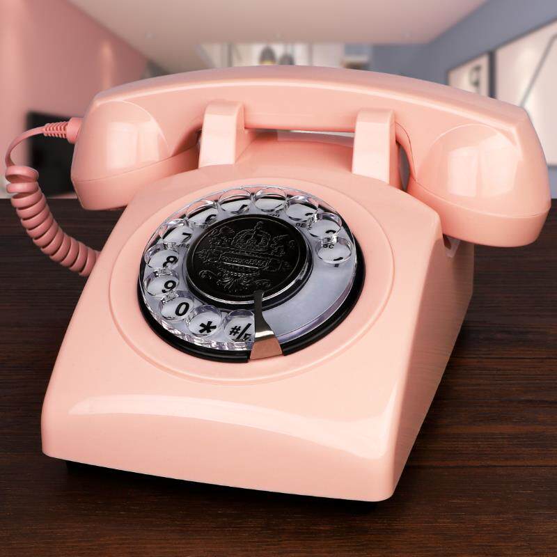 无线插卡电话机座机电信移动联通覆古彷古电话机欧式旋转家用有线