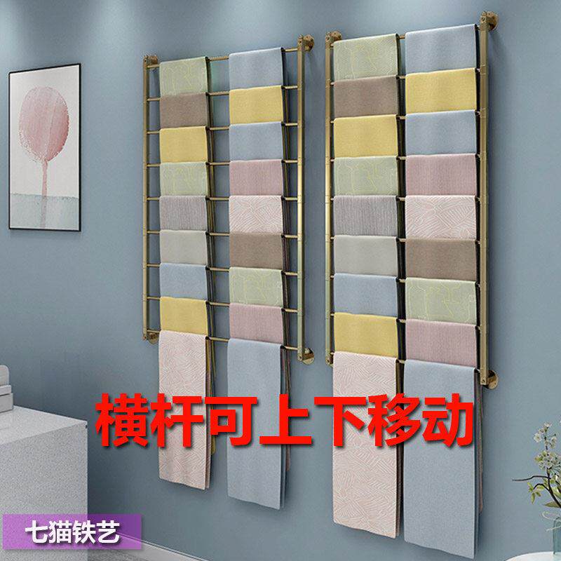 围巾架子丝巾展示架上墙服装店挂披肩陈列架鲜花店包装纸收纳货架