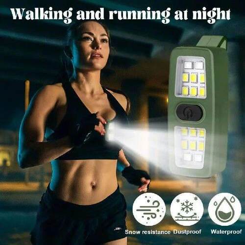 Small Size EDC Flashlight Clip On Rechargeable Safety Bike
