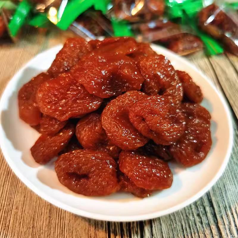 天津南凯甘草杏肉500g包邮果脯蜜饯零食无核杏脯独立包装散装杏干