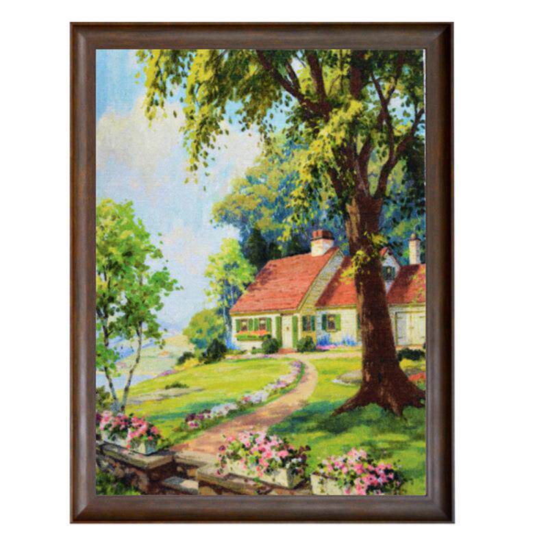 艺术挂山水风景山水风景毯名画挂有画客厅卧室书办房公室框挂画