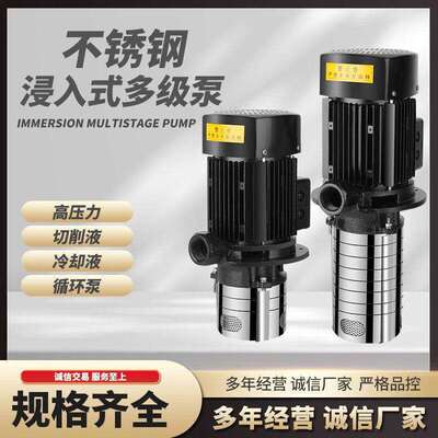 CDL2-20耐高温CRK不锈钢浸入式立式多级离心泵加工中心循环冷却泵