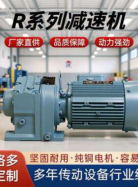 厂家供应R系列减速机斜齿轮减速器硬齿面卧式小型