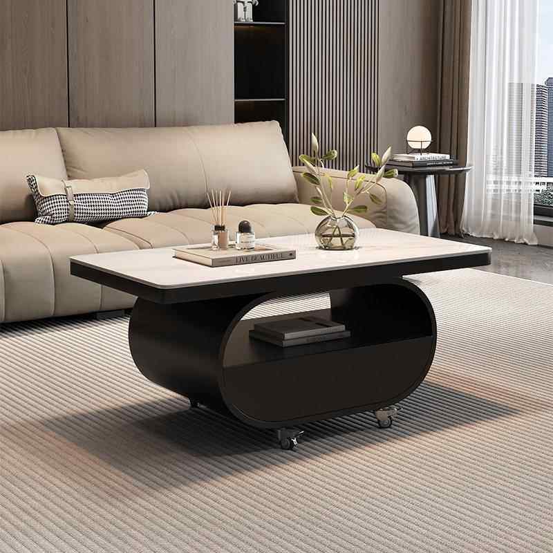 2025新款岩板茶几长方形带储物可移动家用客厅小户型简约百搭茶几,住宅家具,茶几,淘宝优惠券,粉丝福利购,淘宝优惠卷