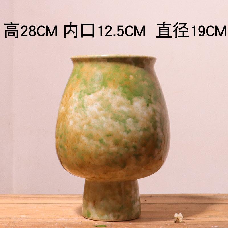 高档景德镇可水培陶瓷花瓶台摆面釉花时尚面简约客器厅居家插花件