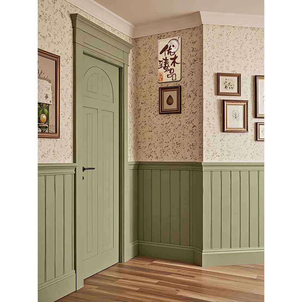 原木护墙板墙裙美式实木扣板白色快速安装桑拿板天花板阳台墙围栏