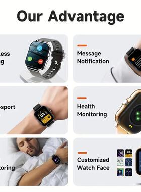 Smart Watch For Men Women Gift For Full Touch Screen Sport F