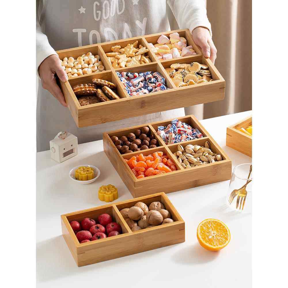 围炉煮茶托盘器具全套零食果盘水果盘四宫格木质九宫格干果盘茶盘,餐饮具,果盆/果盘/果篮,淘宝优惠券,粉丝福利购,淘宝优惠卷