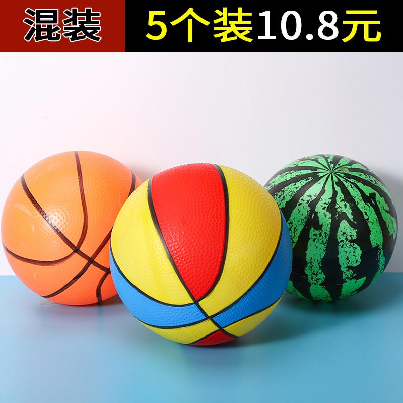 儿童足球类玩具拍拍球幼儿园宝宝充气球幼儿小孩西瓜皮球手抓篮球