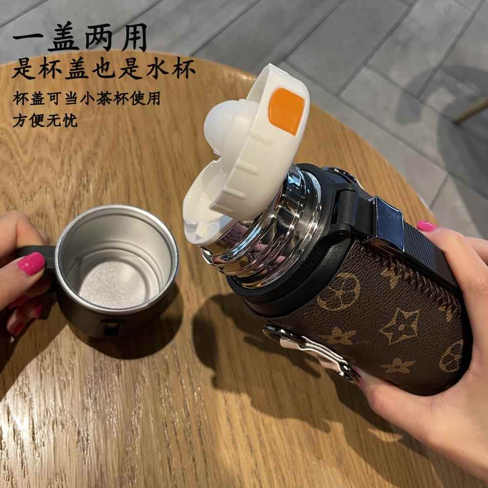保温杯茶女大水容量户外不锈钢壶0811-1茶水分男离水杯子2024新款