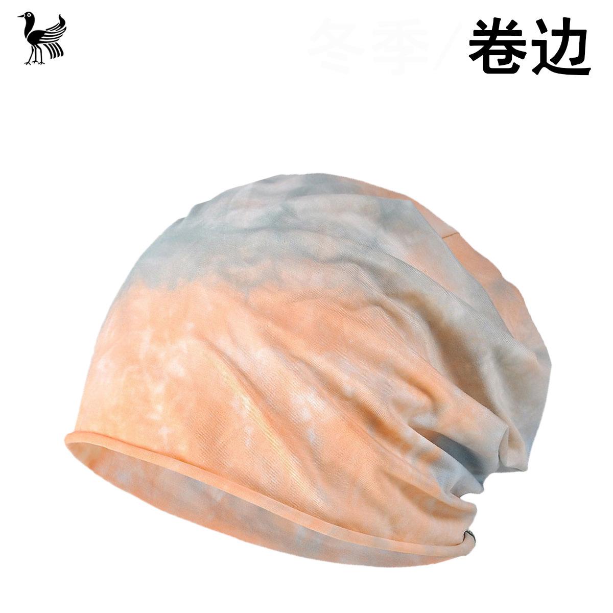 无压感棉套头睡帽包头帽子男女士秋冬薄款头巾月子帽产後化疗後