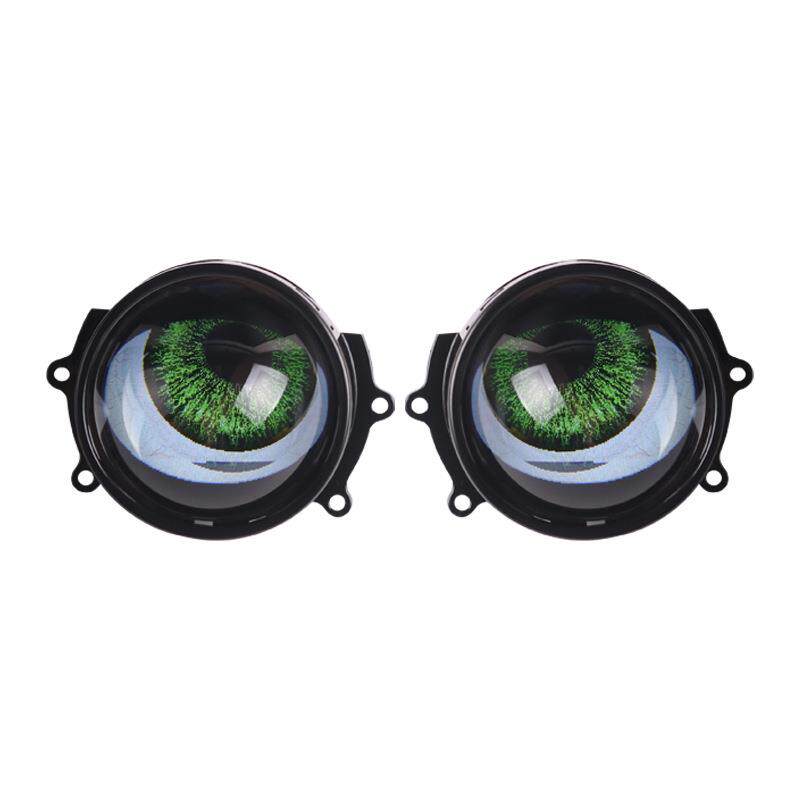 手机APP控制SANVI新款3寸LED恶魔眼12V 红 紫 冰蓝 绿8+1模式