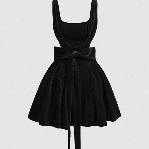 Women's Casual Solid Color Dress  Fitted Plain Design
