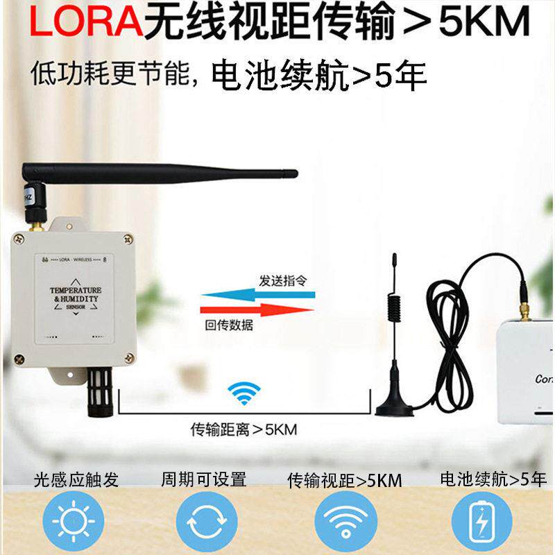 无线温湿度传感器环境气象监测冷库精度lora输出变送器温控