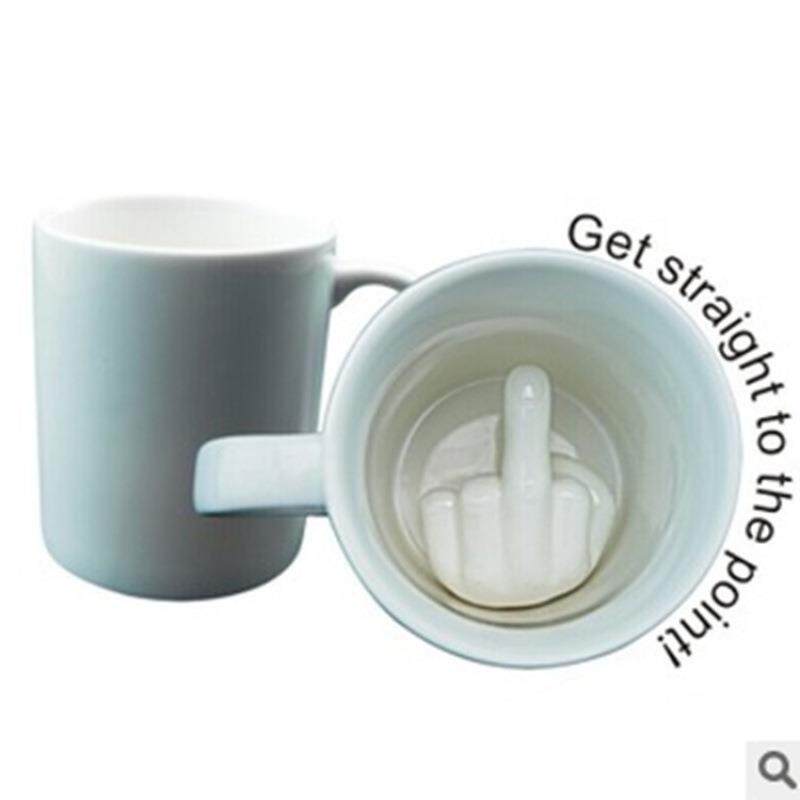 手指杯法克杯中指杯陶瓷马克杯恶搞fuck杯子咖啡杯杯创意礼盒