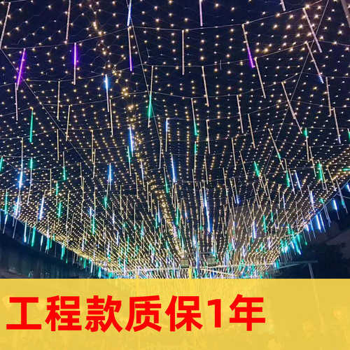 led流星灯 工程流星雨灯户外亮化防水满天星树木装饰灯串彩灯灯条