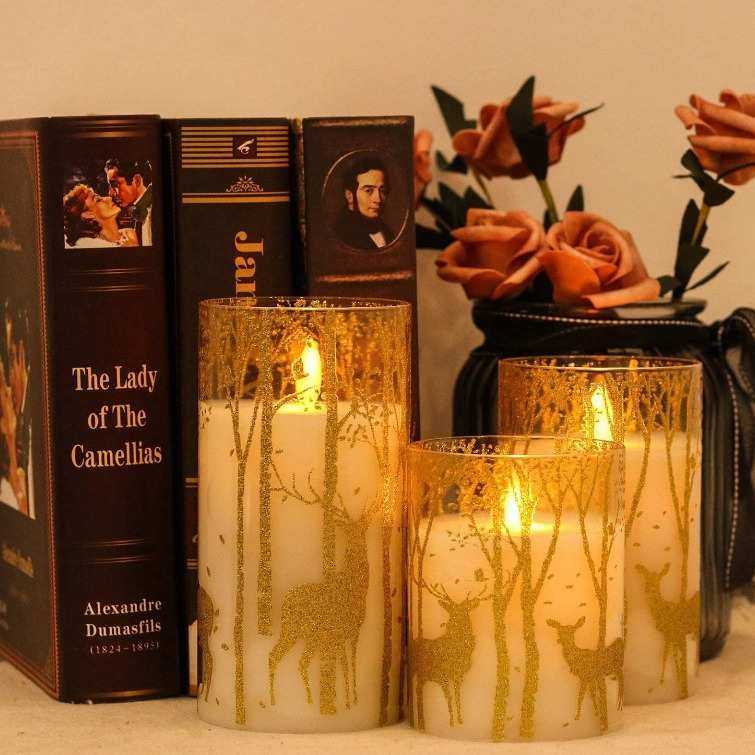 led电子蜡烛灯麋鹿贴纸塑料灯罩外贸新款家居装饰摆件蜡烛,节庆用品/礼品,蜡烛,淘宝优惠券,粉丝福利购,淘宝优惠卷