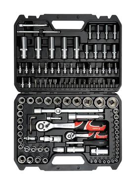 YATO/易尔拓6.3mm12.5mm系列108件套筒扳手组套机修工具YT-38791