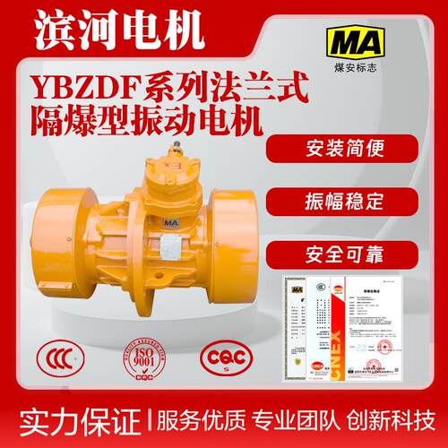 防爆振动电机滨河供应YBZDF-40-6法兰式隔爆型振动电机特殊作业环