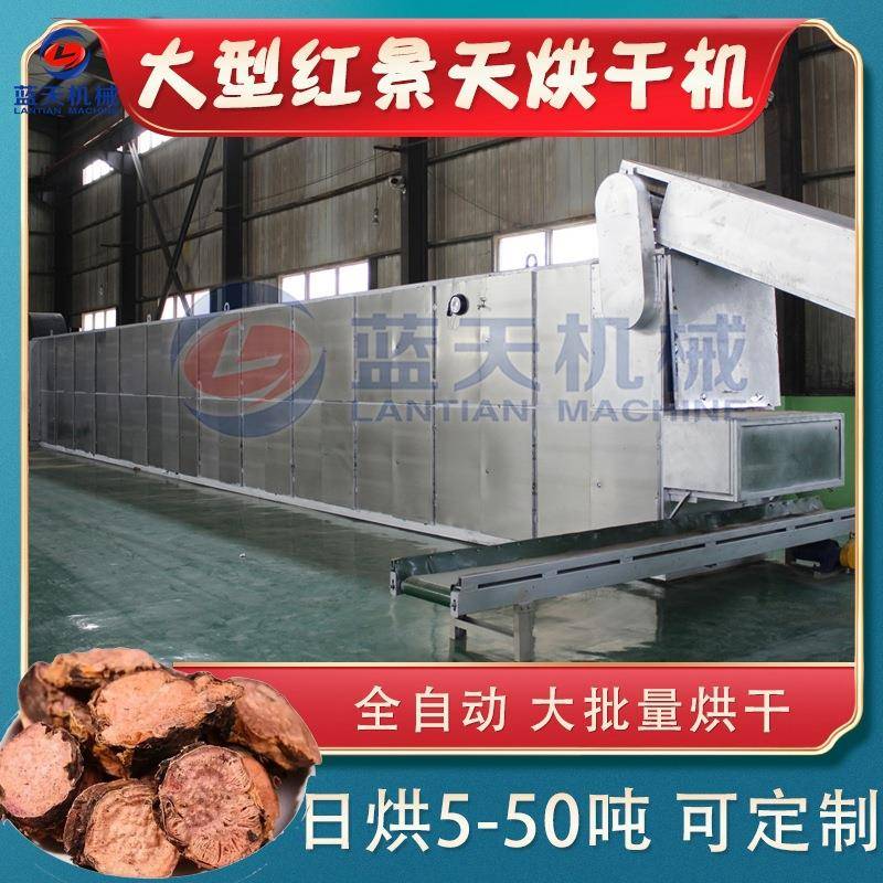 网带红景天烘干机蔷薇红景天除湿干燥机大型红景天根茎烘干设备