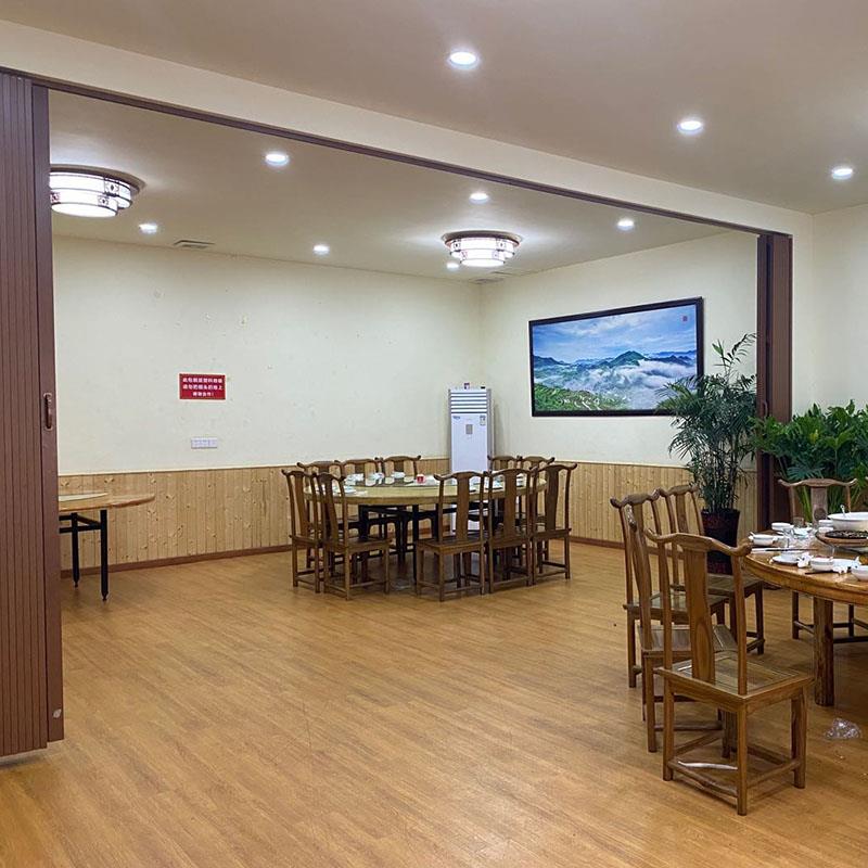 PVC折叠推拉隔断门 防油烟中式折叠门 可订制PVC隔间门 静音隐形