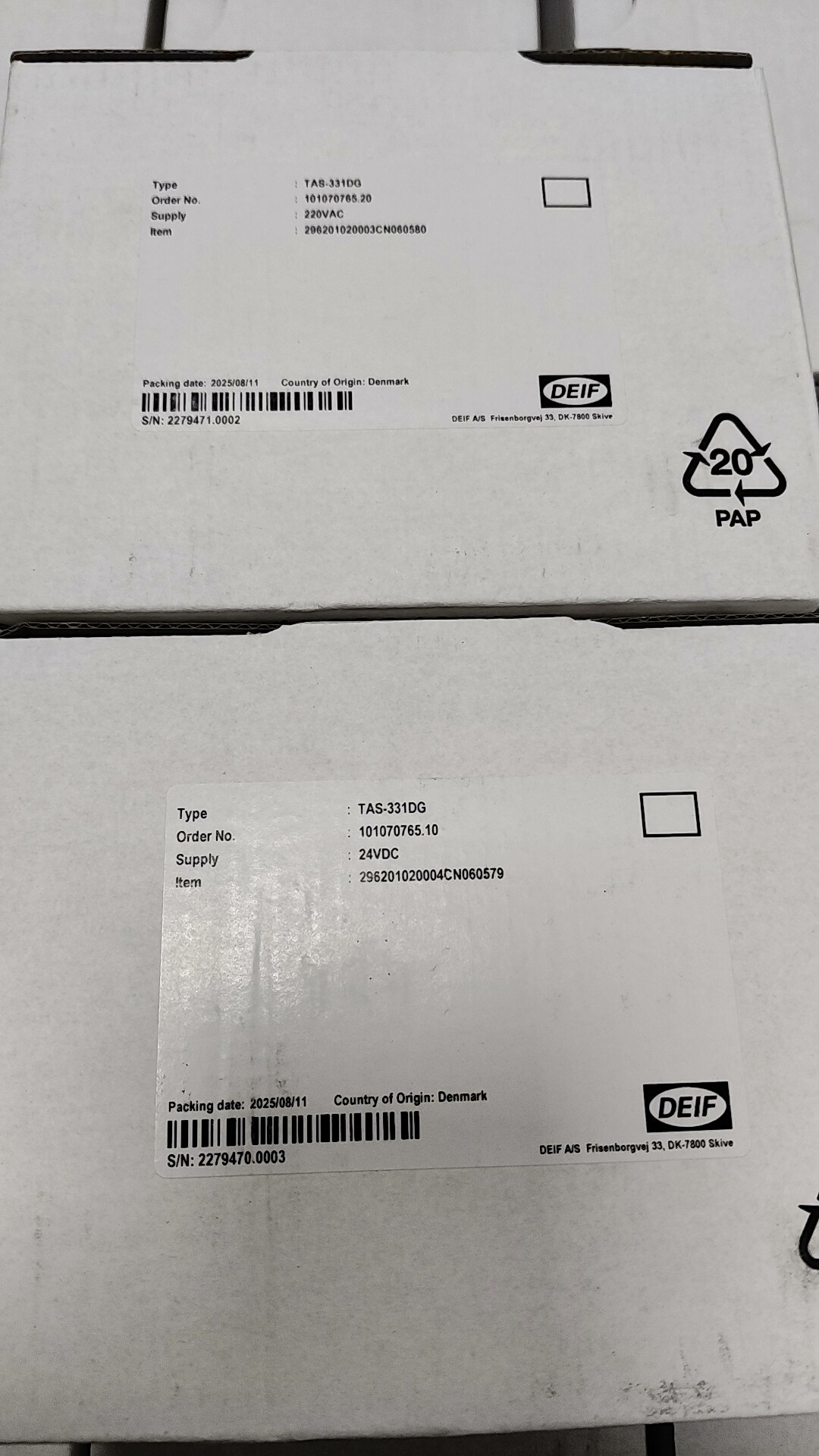 DEIF TAS-331DG 24VDC传感器全新现货议价