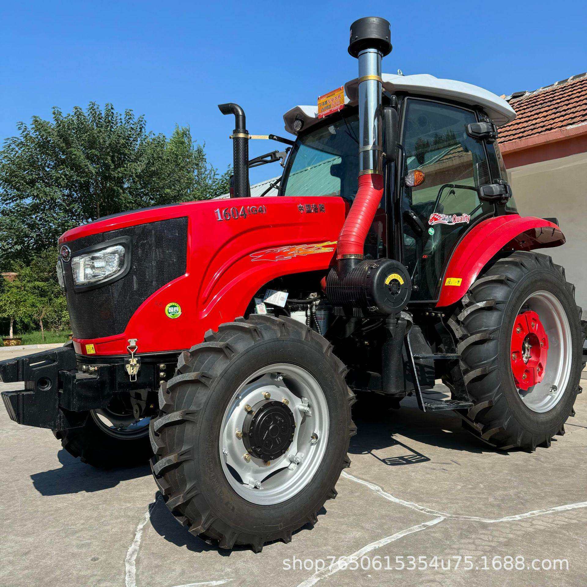 东方红LX1504大型轮式拖拉机加大后桥农用水旱两用旋耕犁地拖拉机